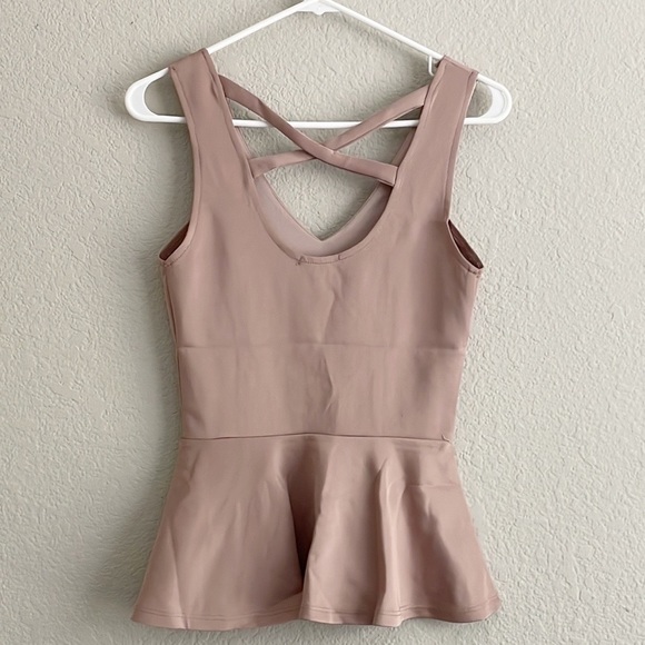 Charlotte Russe Mauve Peplum Sequin Top - Picture 2 of 4